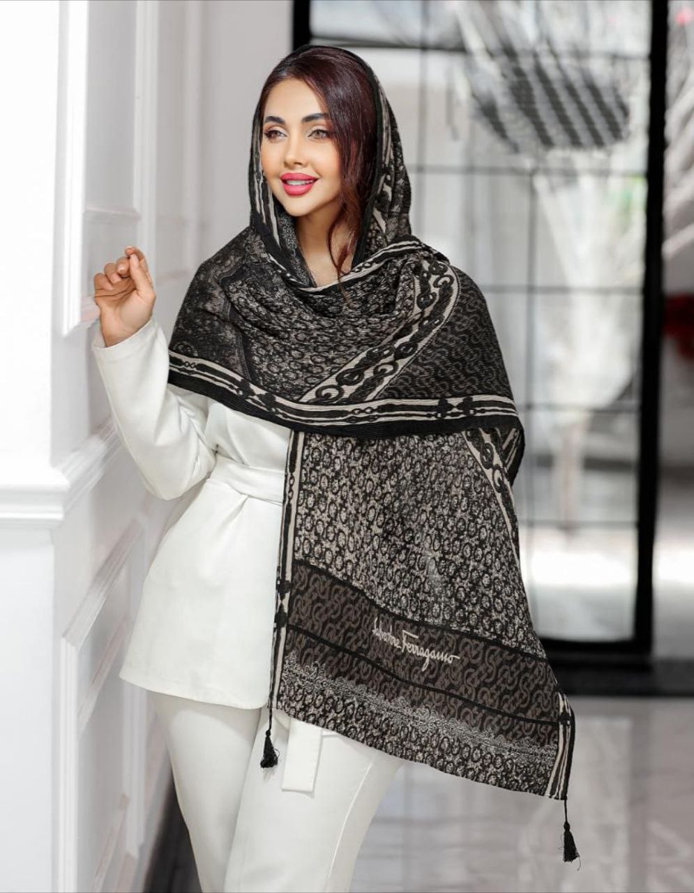 شال زنانه کریشه وارداتی نخ برشکا